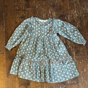 Lali Ruffle Ivy Floral Long Sleeve Dress